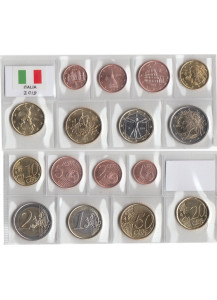 2019 - Italia Serie 8 Monete Euro Fior di Conio Fdc