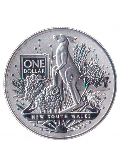 2022 - AUSTRALIA 1 Dollaro Argento 1 OZ Canguro  Coat of Arms Unc