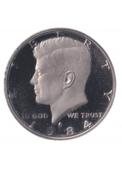 STATI UNITI D'AMERICA Mezzo Dollaro Kennedy 1984 Fondo Specchio