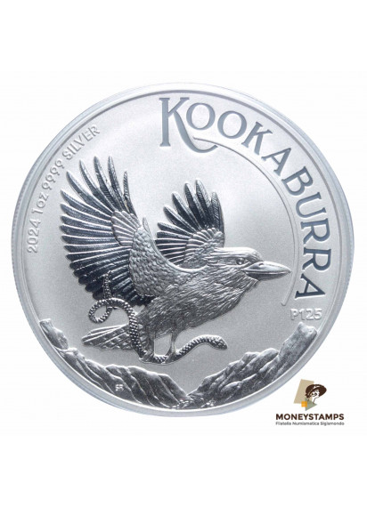 2024 - Australia 1 Dollaro Argento 1 OZ Kookaburra Fdc