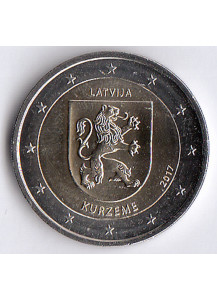 2017 - 2 Euro LETTONIA Regioni della Lettonia - Kurzeme Fdc
