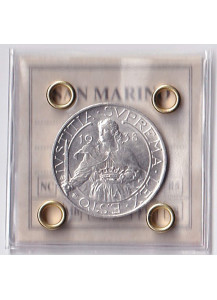 1938 - San Marino 10 Lire S. Agata Ag Q/Fdc