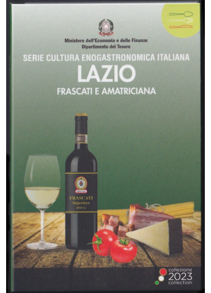 2023 - 5 Euro ITALIA Cultura Enogastronomica Frascati e Amatriciana