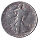 1942 - Mezzo dollaro Argento Stati Uniti Walking Liberty MB+
