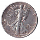 1943 - Mezzo dollaro Argento Stati Uniti Walking Liberty BB+
