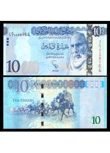 LIBIA 10 Dinars 2015 Fior di Stampa