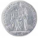 1948 - 1 Lira Pio XII Giustizia seduta con Vangelo e Bilancia Spl