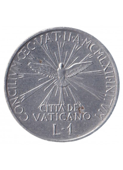 1962 - 1 Lira Vaticano Giovanni XXIII "Concilio" Anno IV Fdc