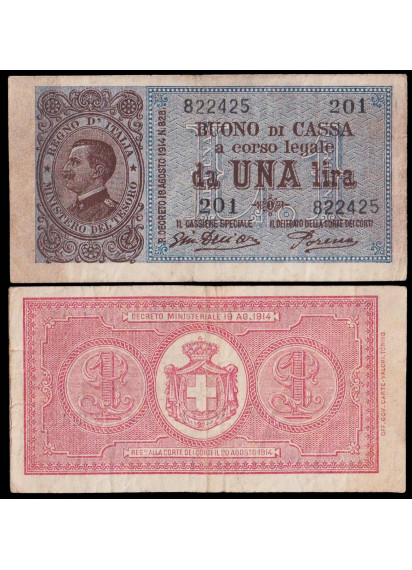 1921 - Vittorio Emanuele III 1 Lira BB Rara 4
