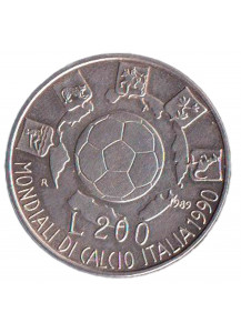 1989  - 200 Lire MONDIALI DI CALCIO AG Fdc