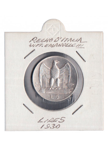 1930 5 Lire Aquila 1 Rosetta Vittorio Emanuele III Splendida
