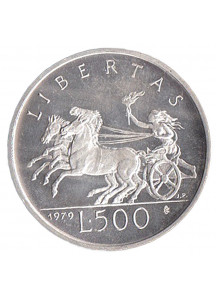 1979 Lire 500 Argento Triga e Libertà San Marino Fdc