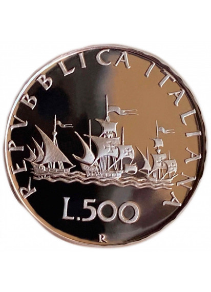 1992 - 500 Lire Caravelle Fondo Specchio