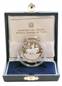 1995 - 5000 lire argento Italia Pisanello 6° Centenario della nascita di Pisanello