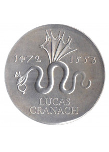 DDR 1972 20 Marchi Ag 500° anniv - Nascita di Lucas Cranach il Vecchio