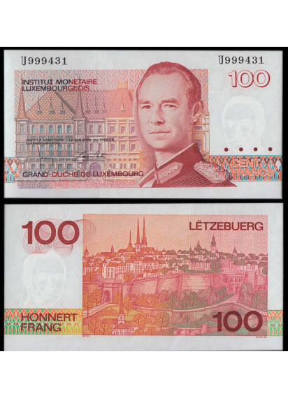 LUSSEMBURGO 100 Francs 1986 Pick 58b Fds