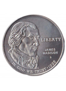 1993 - 1 Dollaro d'argento Stati Uniti James Madison Fdc