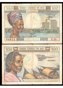 MALI 100 franchi 1972 BB Volto di Donna Rara
