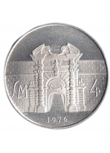 1976 - MALTA 4 Pounds Ag. Fort Manuel Gate Fdc