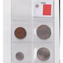 MALTA composta da 4 monete 1 2 10 50 Cents anni misti 
