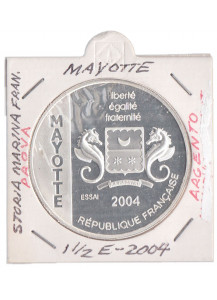 2004 - Mayotte Essai 1,50 Storia Marina Francese Ag Proof