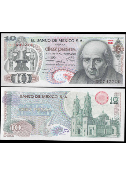 MESSICO 10 Pesos 1975 Fior di Stampa