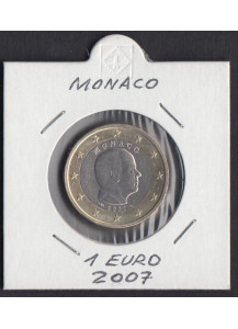 Monaco 1 euro Fior di Conio 2007 da rotolino