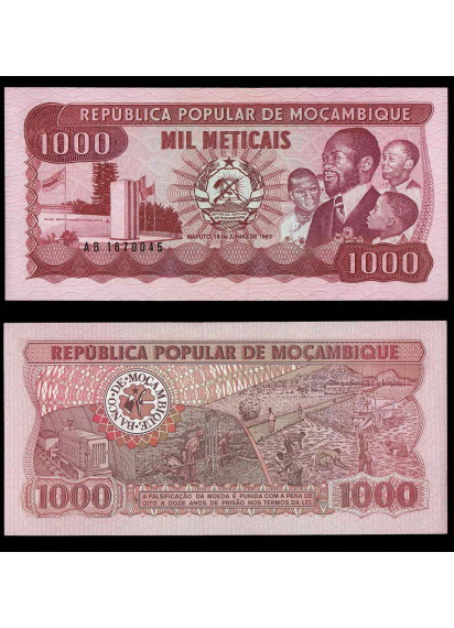 MOZAMBICO 1000 Meticais 1983 Fior di Stampa