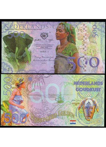 NETHERLANDS GUINEA (GHANA) 500 Gulden Fds