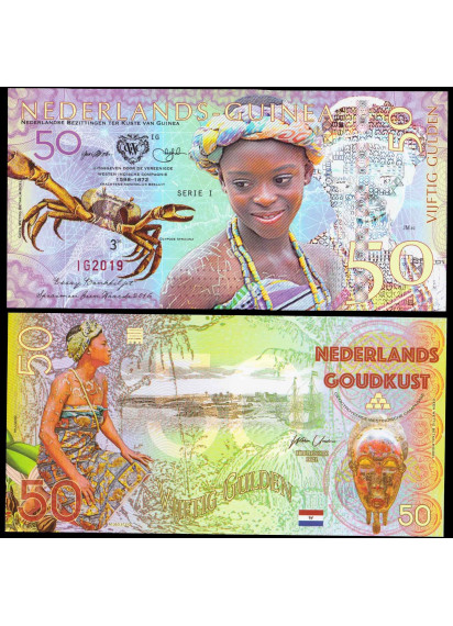 NETHERLANDS GUINEA (GHANA) 50 Gulden Fds