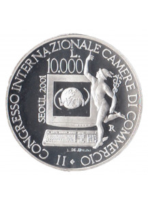 2001 - 10.000 Lire Ag. Network Camere Mondiali Proof