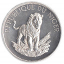 REPUBBLICA DU NIGER 1968 10 francs Argento Leone Rara Proof