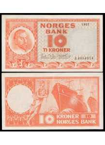 NORVEGIA 10 Kroner "C Michelsen" Stupenda 1969