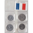  NUOVA CALEDONIA set monete conservazione Stupenda  1 - 2 - 10 - 20 Francs