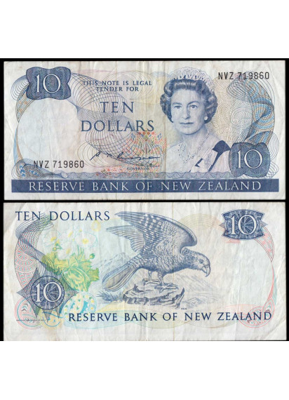 NUOVA ZELANDA  10 Dollars 1985 BB+