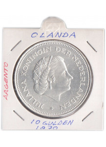 OLANDA 10 Gulden 1970 AG Quasi Fior di Conio