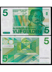 Olanda  Paesi Bassi 5 Gulden Joost van den Vondel 1973 Spl+