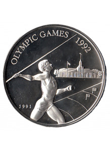 SAMOA 10 Tala Ag. Giochi Olimpici 1991 Proof