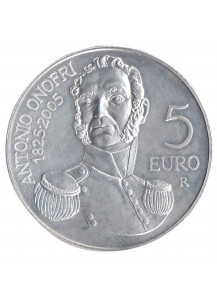 2005 - 5 euro 125° Della Morte di Antonio Onofri da Divisionale