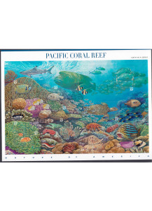 USA foglietto grandi dimensioni Barriera Corallina del Pacifico nuovo 2003