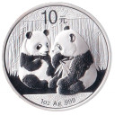 2009 CINA Panda Argento 10 Yuan 1 Oncia BU