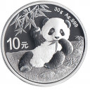 2020 - CINA 10 Yuan Argento (30gr) PANDA Fior di Conio