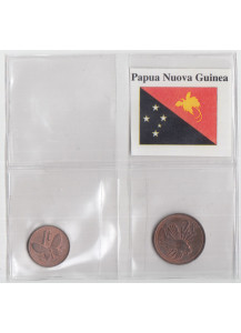 Papua Nuova Guinea set di monete anni misti Spl+
