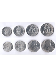1949 - Vaticano Serie completa 4 monete Anno XI Fior di Conio