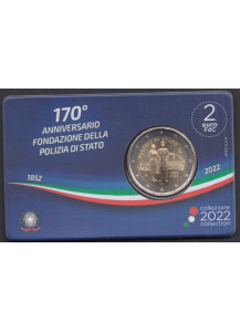 2022 - ITALIA "170° Fondazione della Polizia di Stato" Coincard Fdc