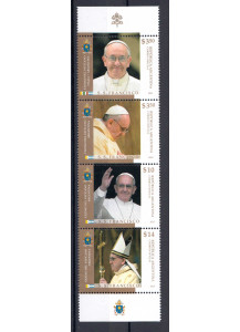 2013 - Vaticano congiunta Argentina Inizio Pontificato Papa Francesco 4 val.