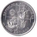 Portogallo 1000 scudi Ag 1998 Re Manuele I Fdc