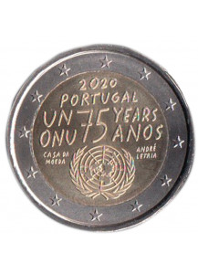 2020 - 2 Euro PORTOGALLO 75° dell'Organiz. delle Nazioni Unite UNC