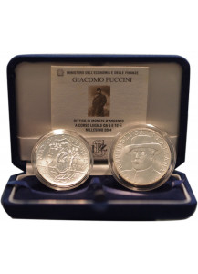 2004 - ITALIA 5 e 10 € Commemorativi in dittico FDC Argento 