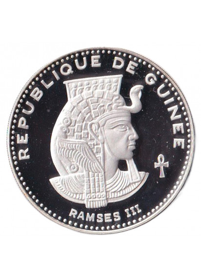GUINEA 500 Francs 1970 Argento Proof Ramses III KM 26